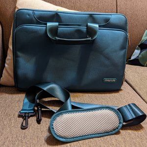 MOSISO 360 Protective Laptop Shoulder Bag - Teal - Like New!